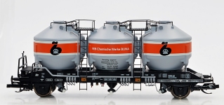 NPE Modellbau NW52032 - TT - Silowagen Uc-y Chemiewerke Buna, DR, Ep. IV - Wiederauflage